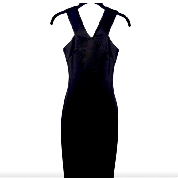 Ted Baker Dresses & Skirts - Ted Baker Black Midi Dress size 0/ fit 00 Vedena Bodycon Neoprene Cocktail